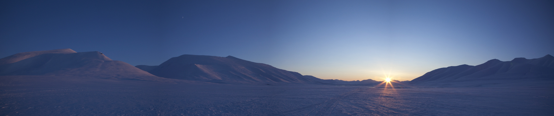 Arctic vista with Arctic Exhibition logo